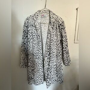 George Monochrome Animal Print Jacket